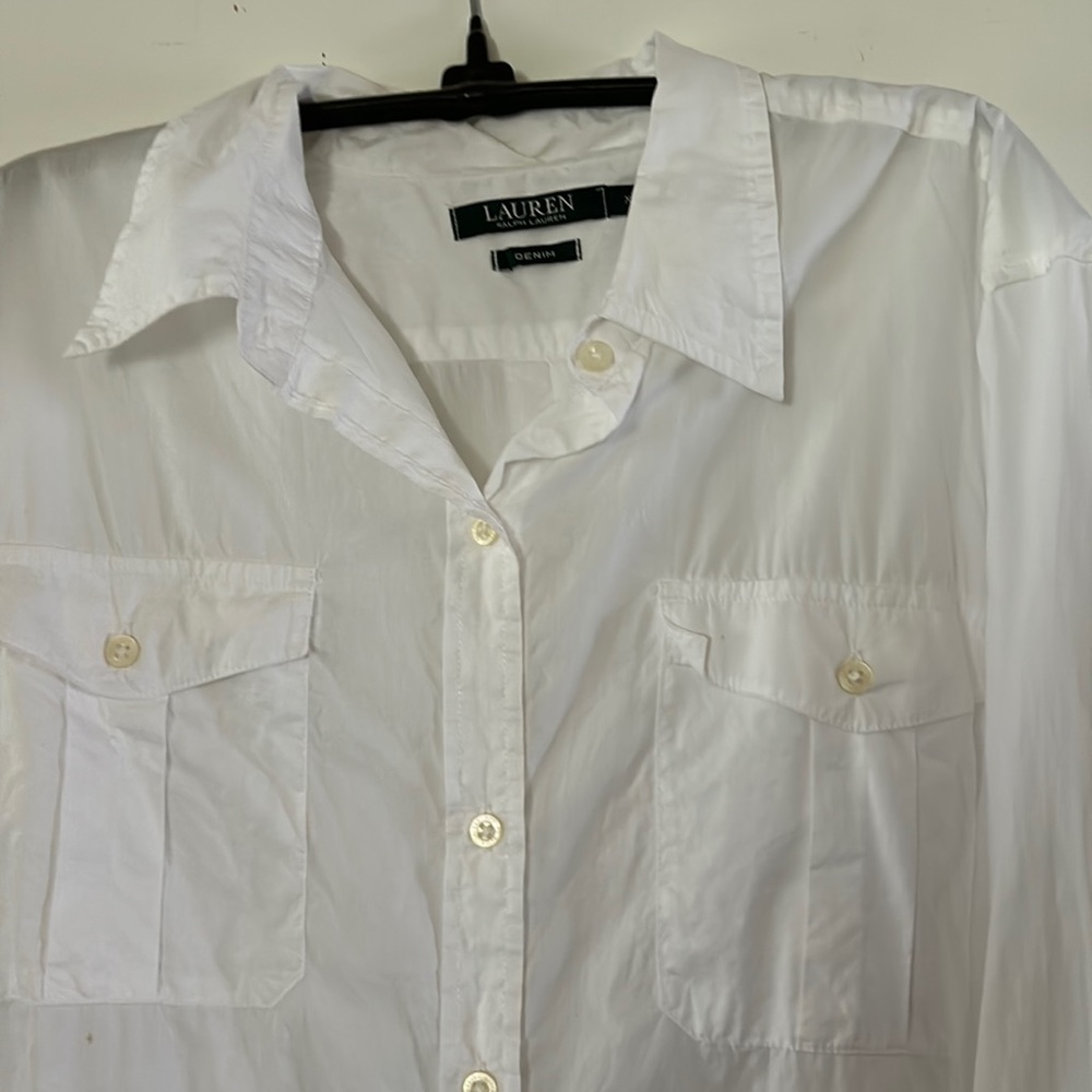 Lauren Ralph Lauren Women’s XL‎ Long Sleeve Cuff Shirt